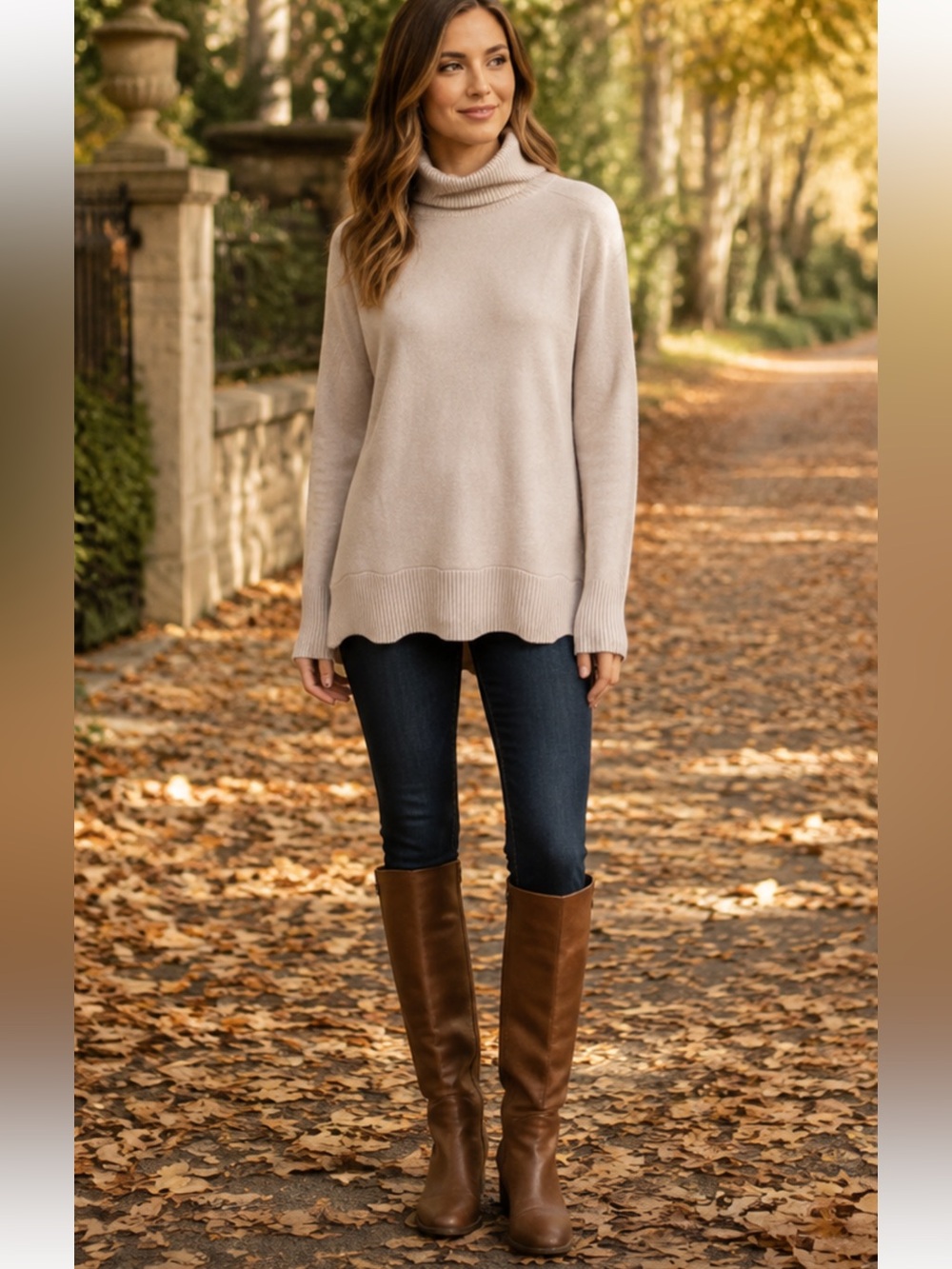INHABIT Cashmere Turtleneck Rollneck Sweater